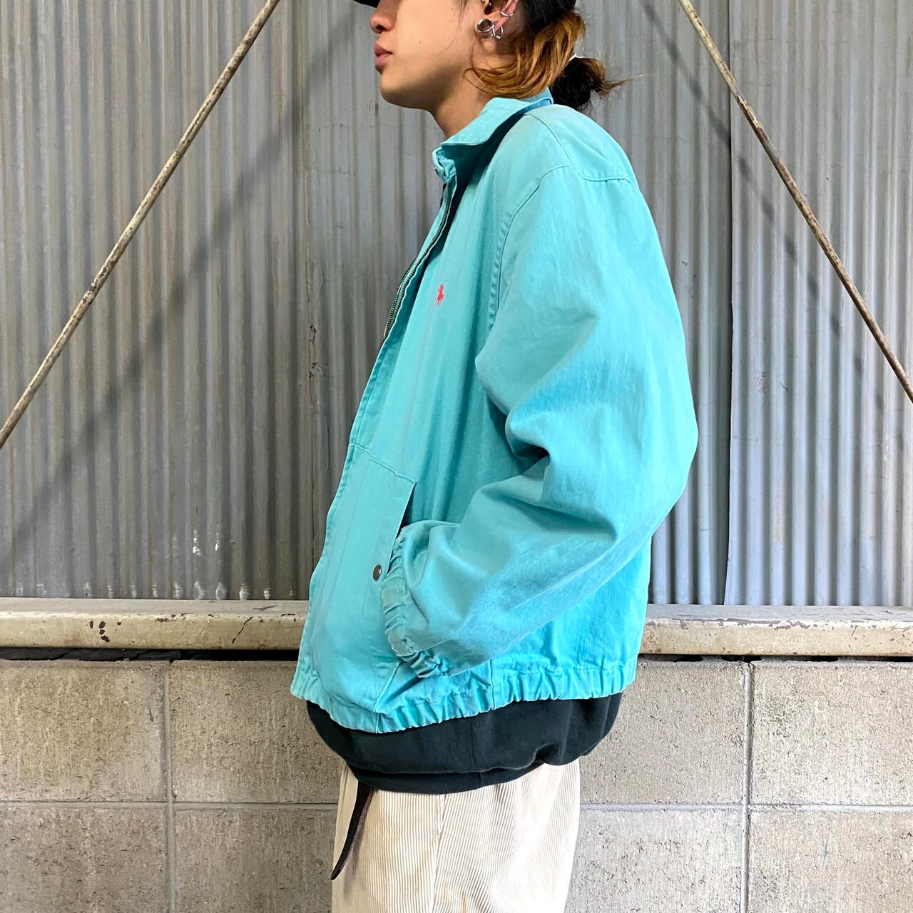 90年代 ラルフローレン スイングトップ ミントグリーン メンズm 古着 90s ビンテージ ヴィンテージ Ralph Lauren ドリズラージャケット 緑色 ペールトーン 淡色 ブルゾン ジャケット Cave 古着屋 公式 古着通販サイト 90年代 ラルフローレン スイングトップ ミントグリーン メンズm 古着 90s ビンテージ ヴィンテージ Ralph Lauren ドリズラージャケット 緑色 ペールトーン 淡色 ブルゾン ジャケット Cave 古着屋 公式 古着通販サイト