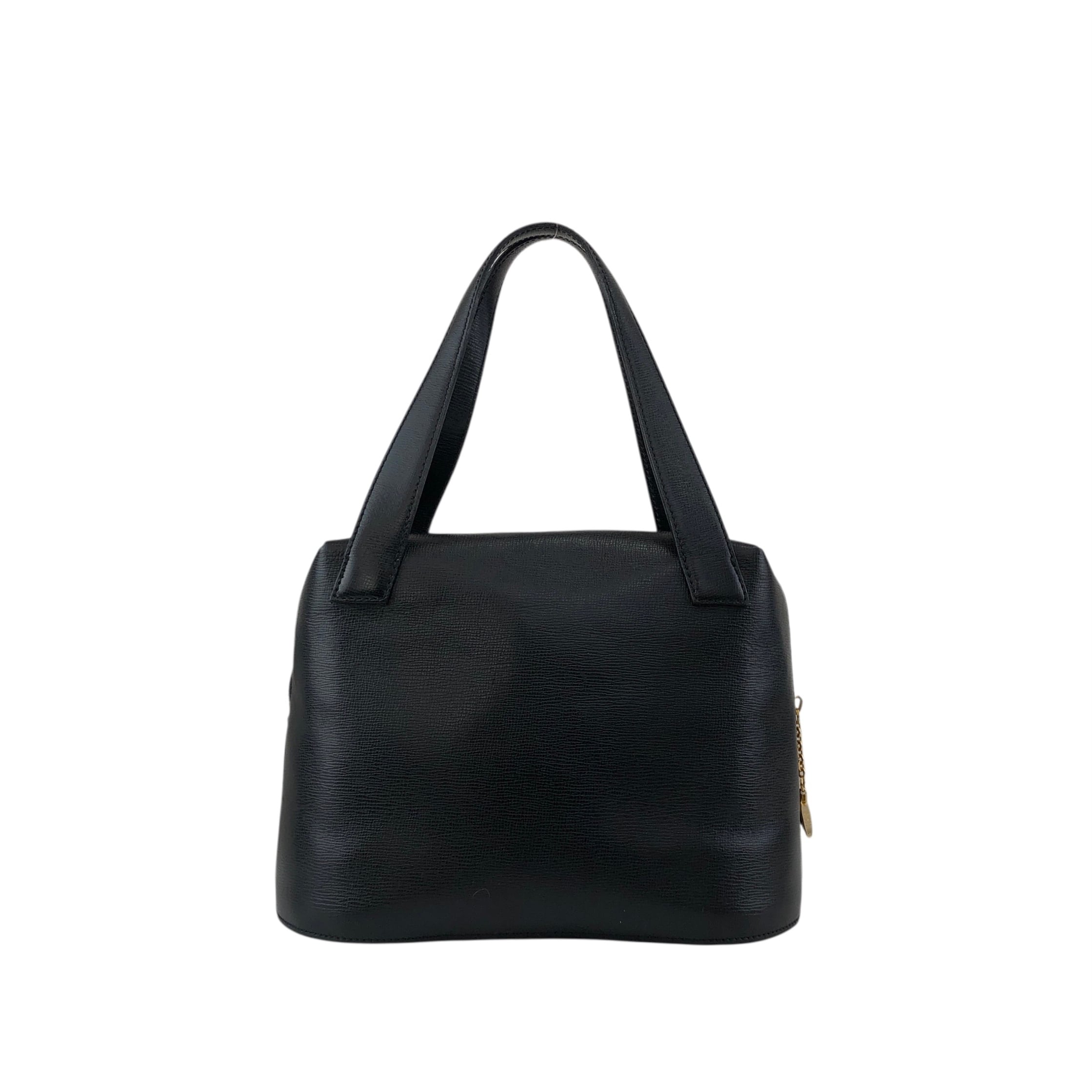 クリスチャンディオール ブラック レザー ヴィンテージ Christian Dior クリスチャン ディオール ハンドバッグ ブラック