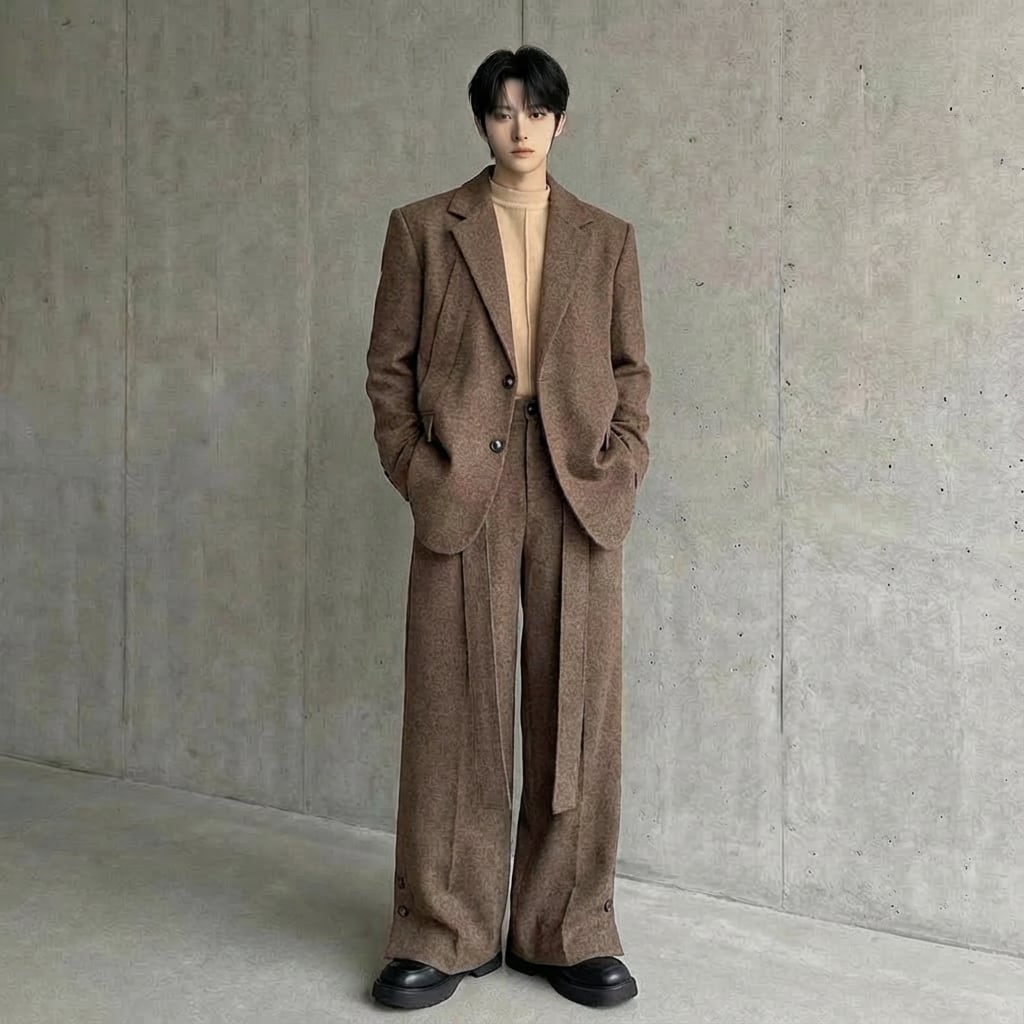 オールドスタイル オーバーサイズスーツセットアップ D11266