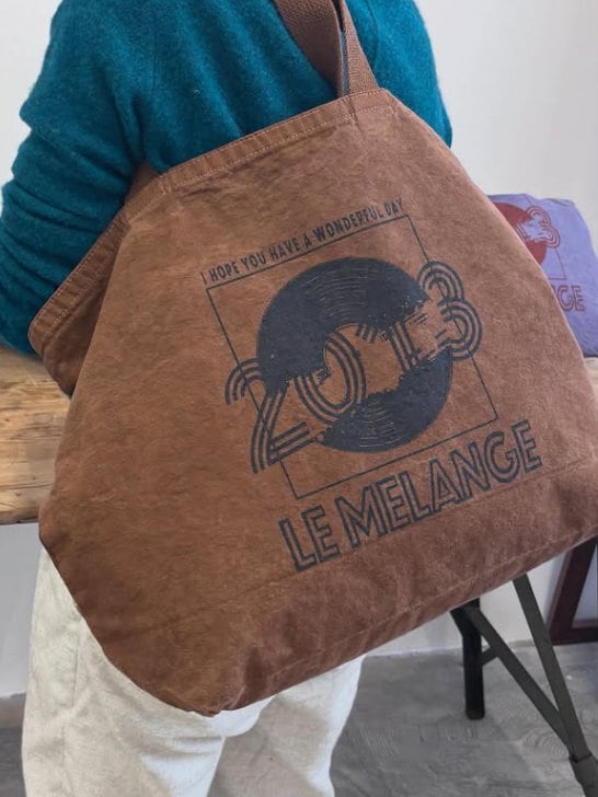 ルメランジュ Le Melangeトートバッグ ブラウン le Melange ルメランジュ トートバッグ WESTERN TEXTILE ウエスタン