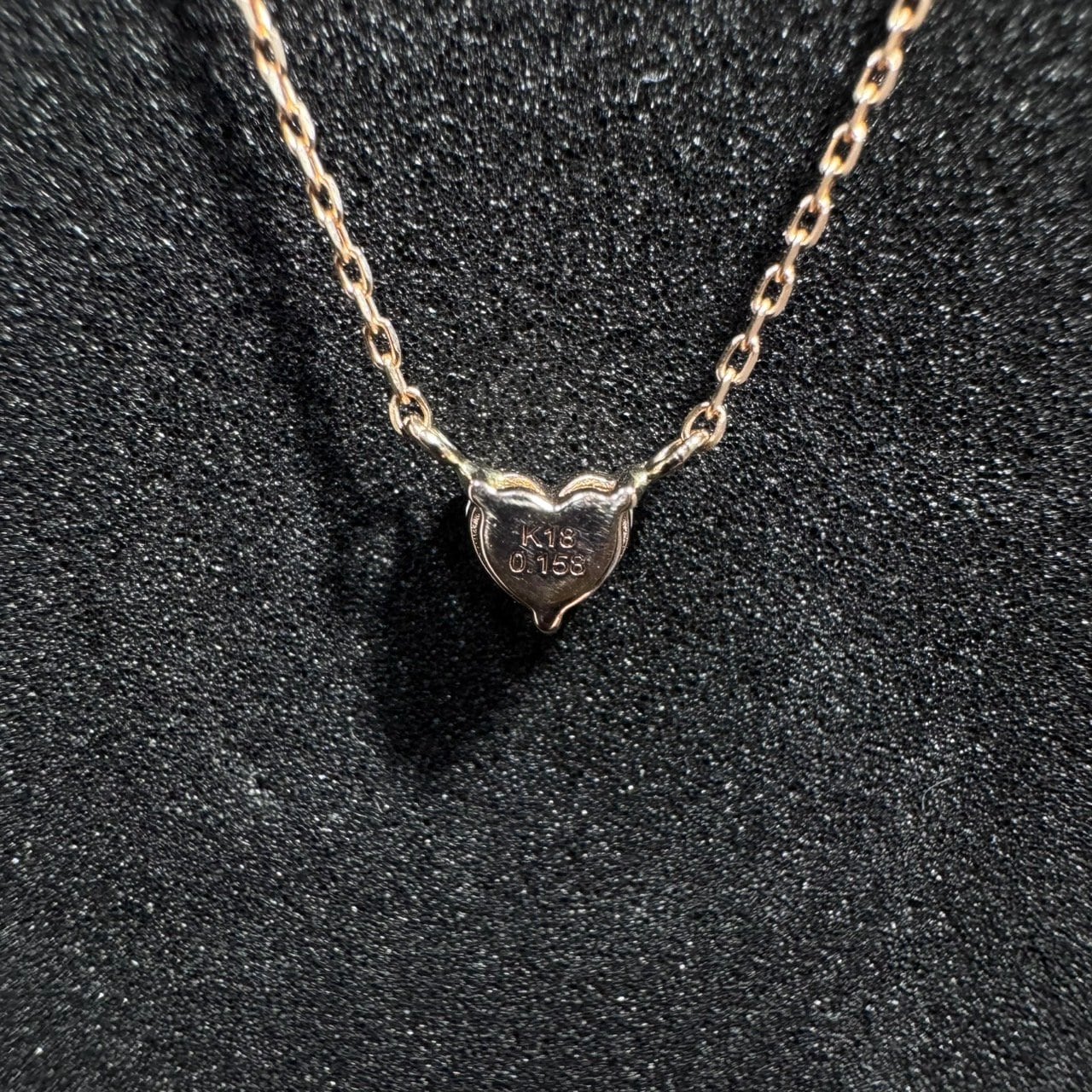 K18PG0.158ctハートシェイプダイヤモンドネックレス | カオキ | 日本