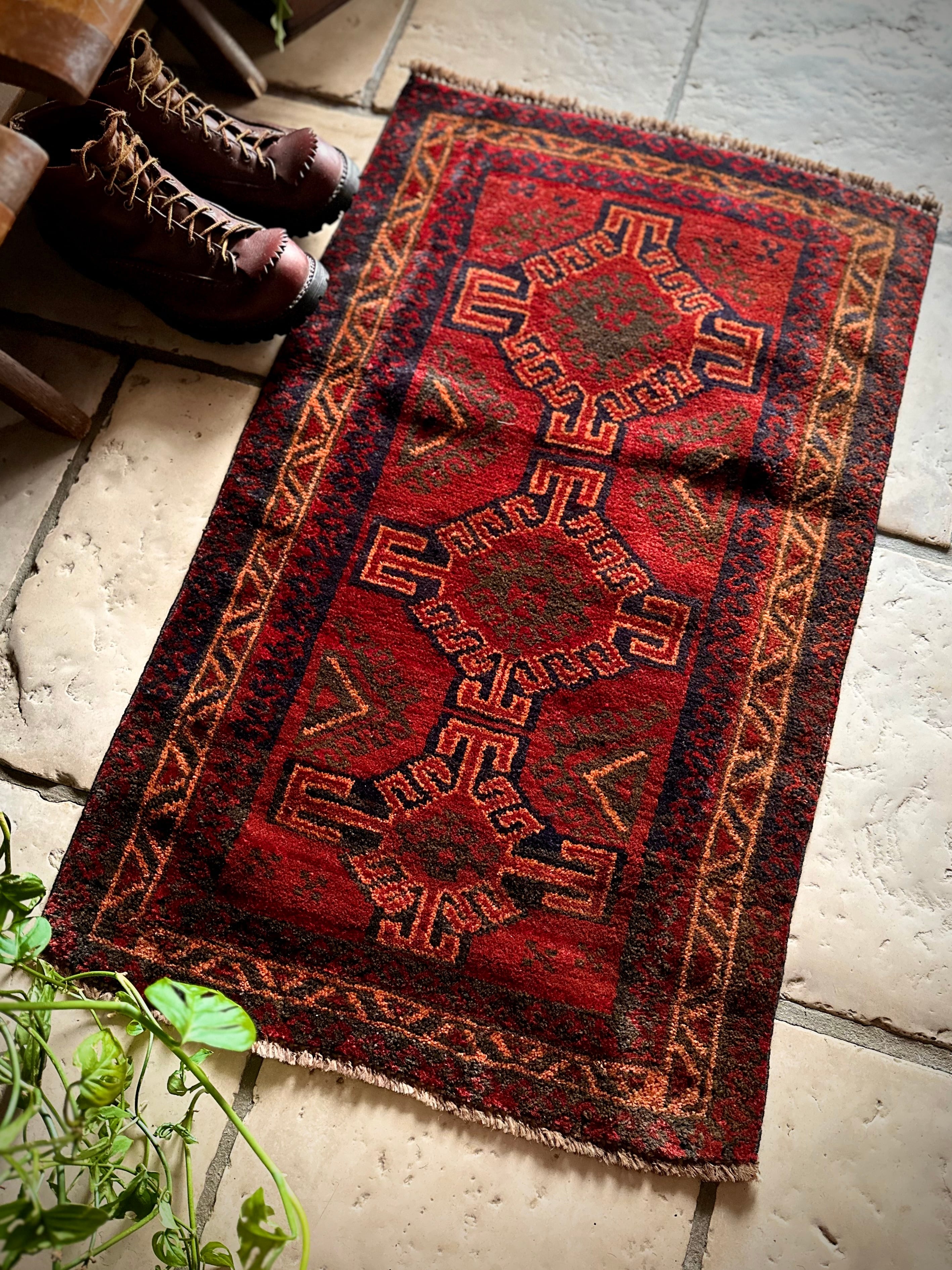 766 -Vintage Taimani rug | PAY ID