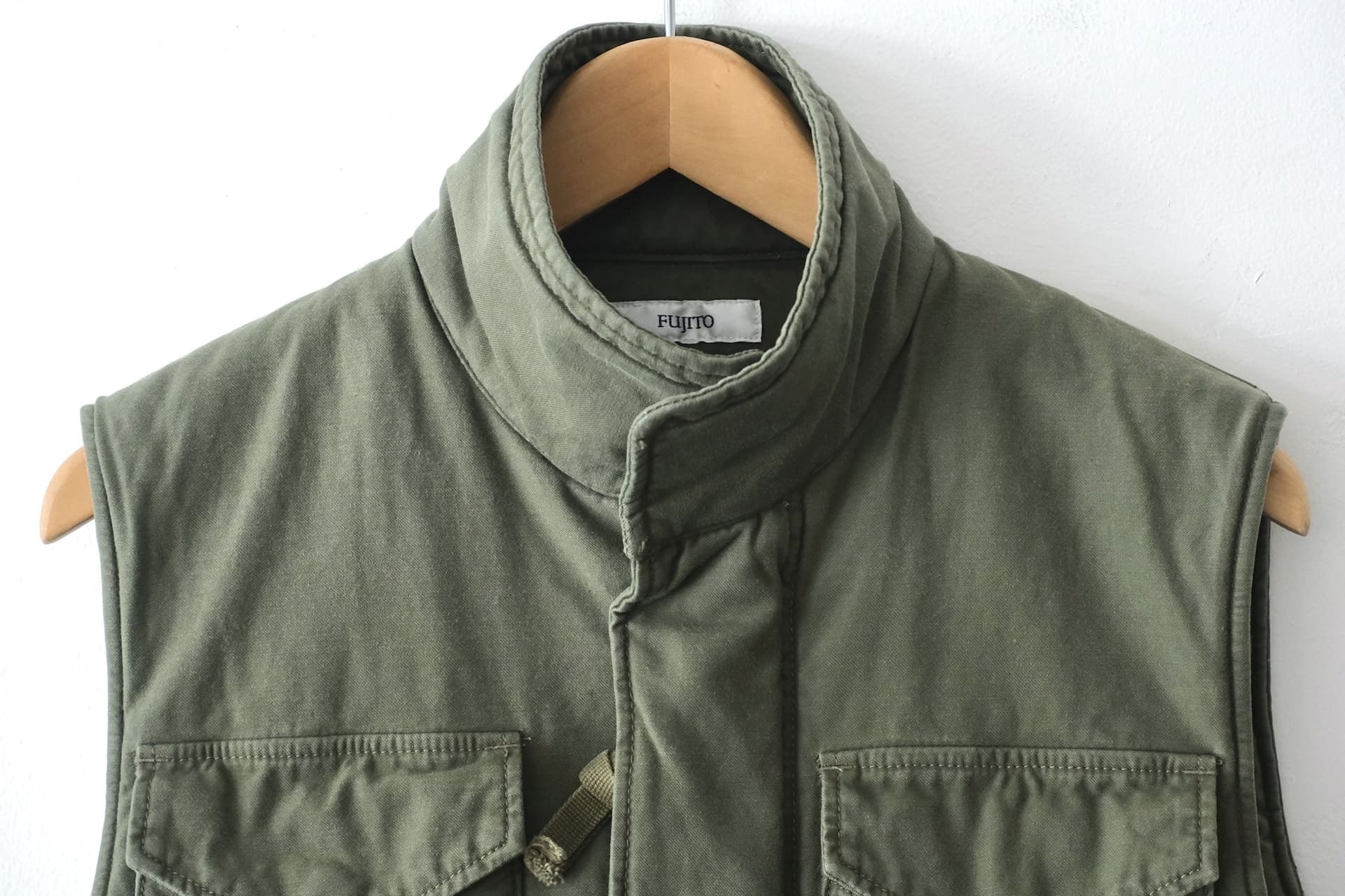 FUJITO Field Vest Olive Green,Black | Directors Web Shop