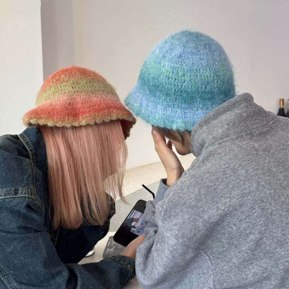 マルチカラー毛糸ニット帽_LN03089 | lanan(ラナン)