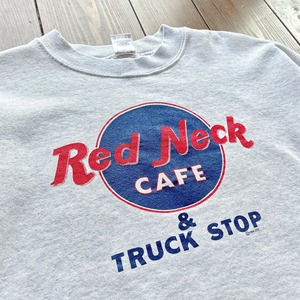 90s  Hard Rock CAFE  PARODY 〝 Red Neck CAFE & TRUCK STOP 〟 Print Sweat
