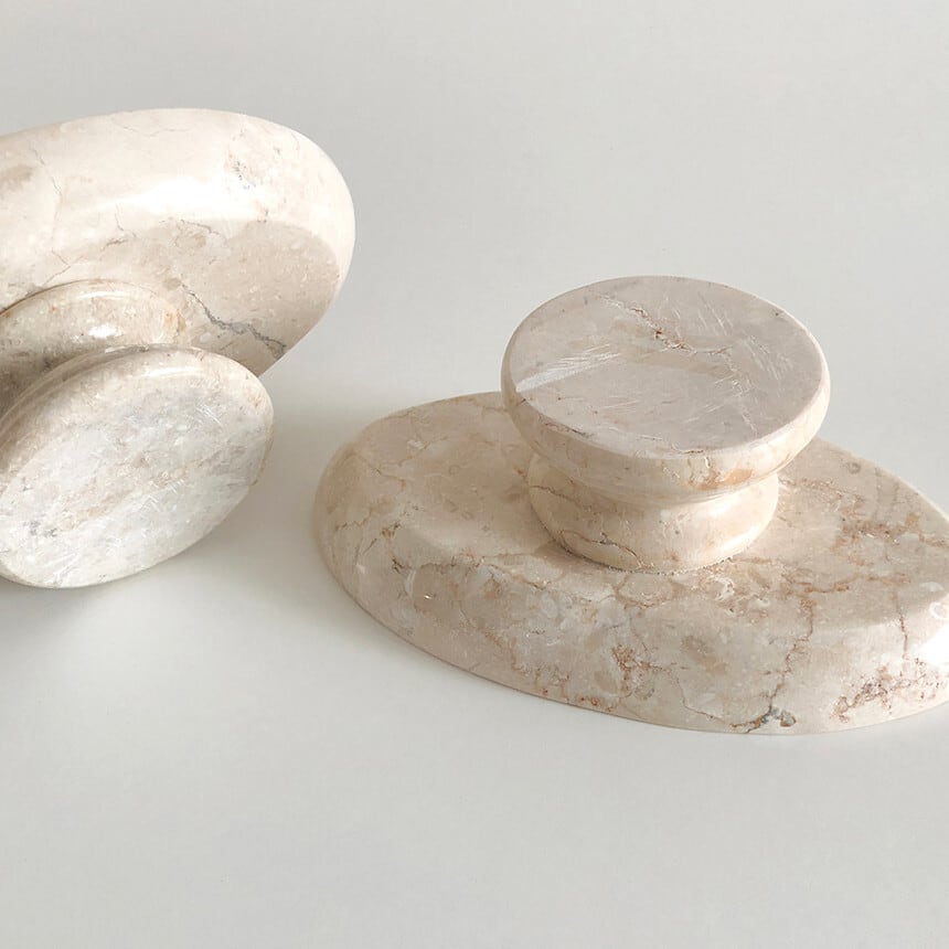 marble oval tray / マーブル オバール トレー アクセサリー オブジェ