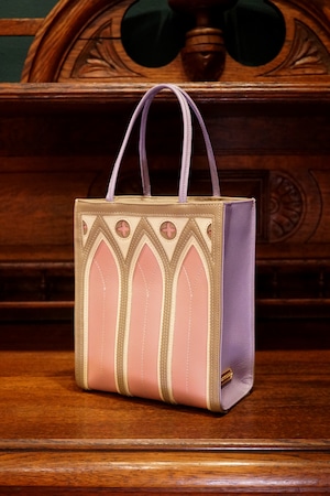 中世ゴシック建築モチーフの「カテドラルバッグ4C」（本革製）／gg-01 cathedral bag
