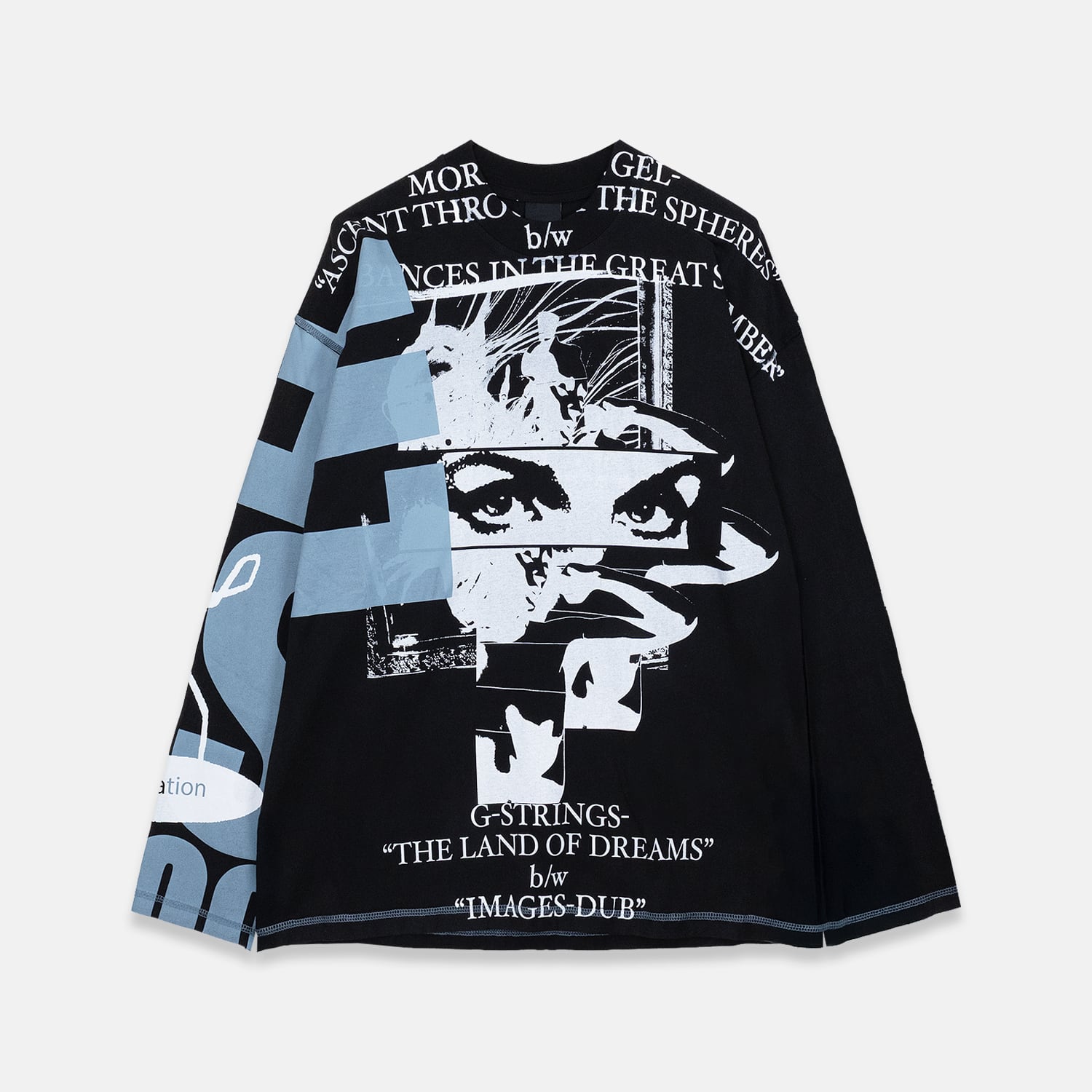 P.A.M. / PERKS AND MINI 25AW OVERLOAD SPECIALTY L/S TEE (BLACK WASH)