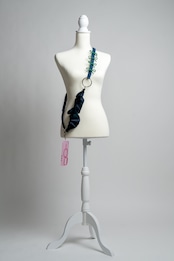 3way tartan strap Navy