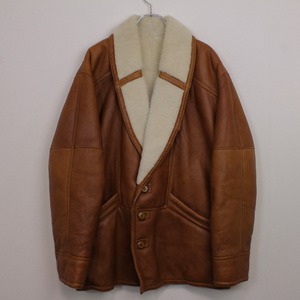 【Caka act2】Euro Vintage Mouton Leather Jacket