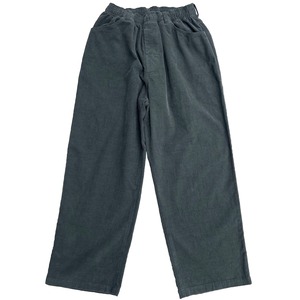 COMFORTABLE REASON / GRID CORD SLACKS SMOG GREEN
