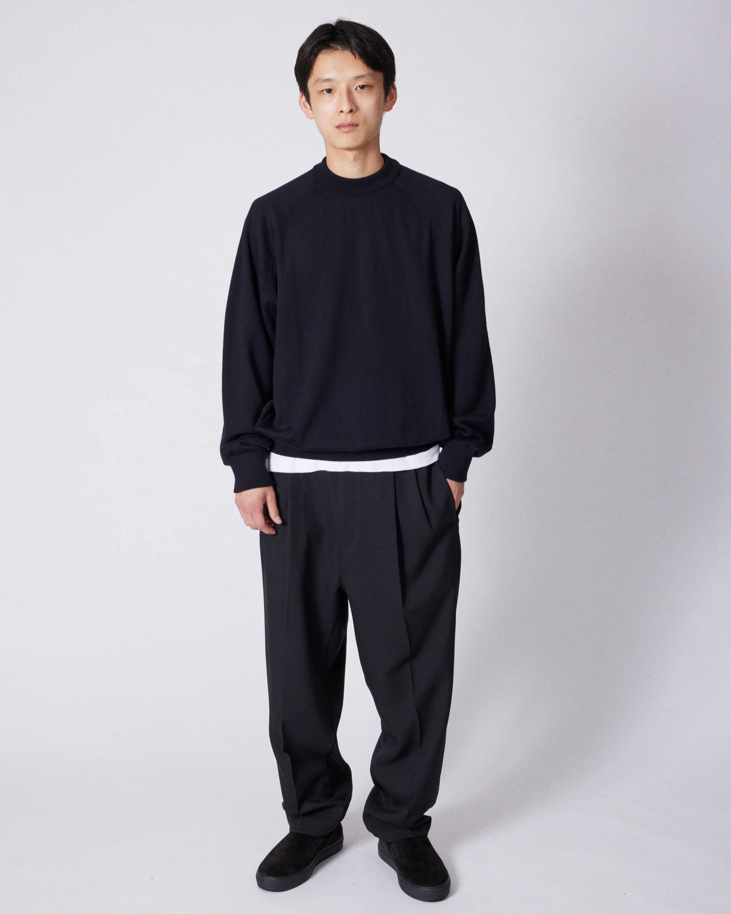everyone polyester twill chef pants (BLACK) | everyone