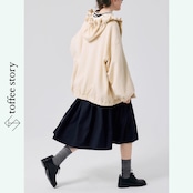 【2color】陰影をまとうギャザーフーディー 《P0268》