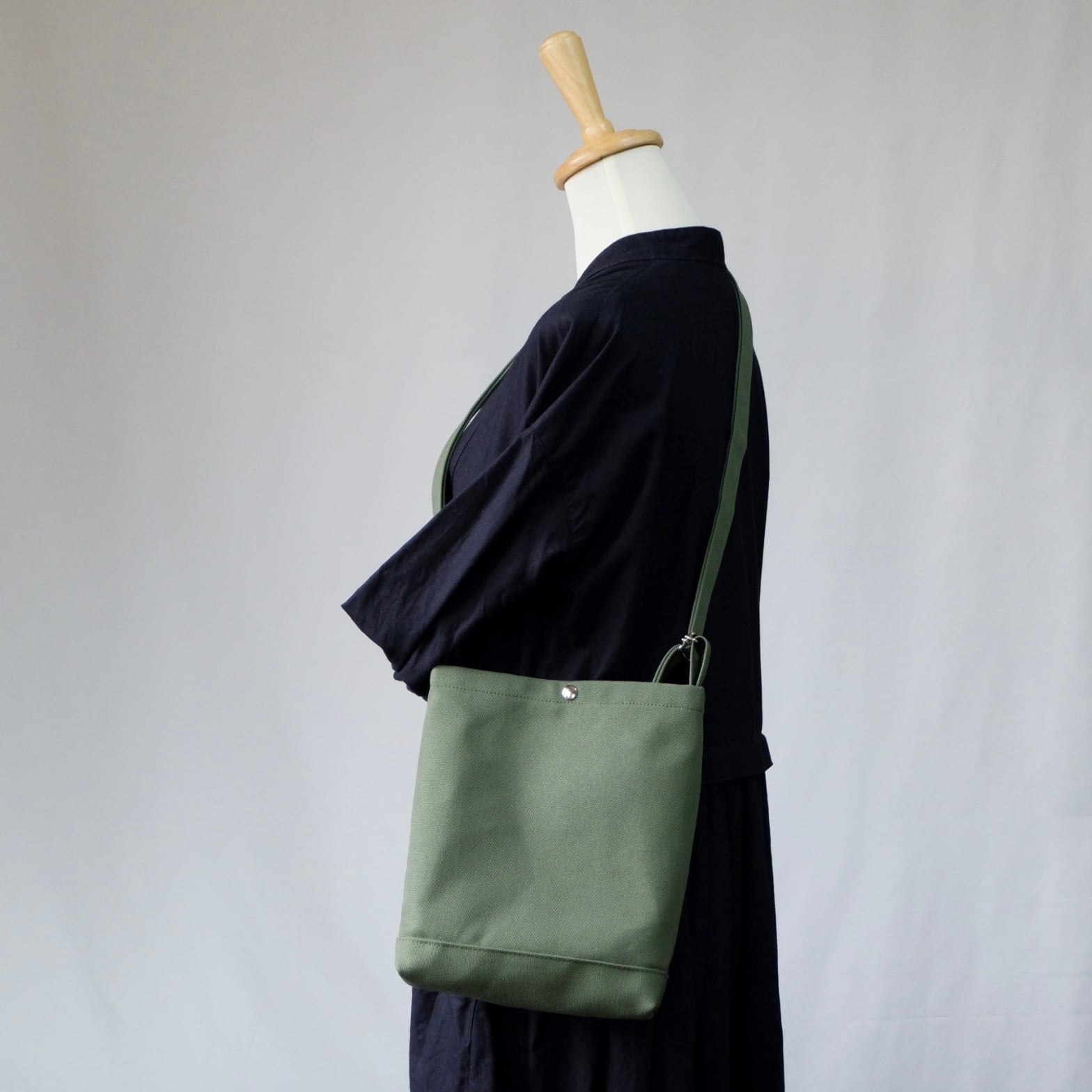2wayワンショルダー ◇M◇モスグリーン◇倉敷帆布 | myu 2wayワンショルダー ◇M◇モスグリーン◇倉敷帆布 | myu