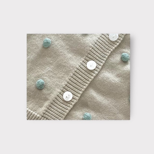 pompom cardigan