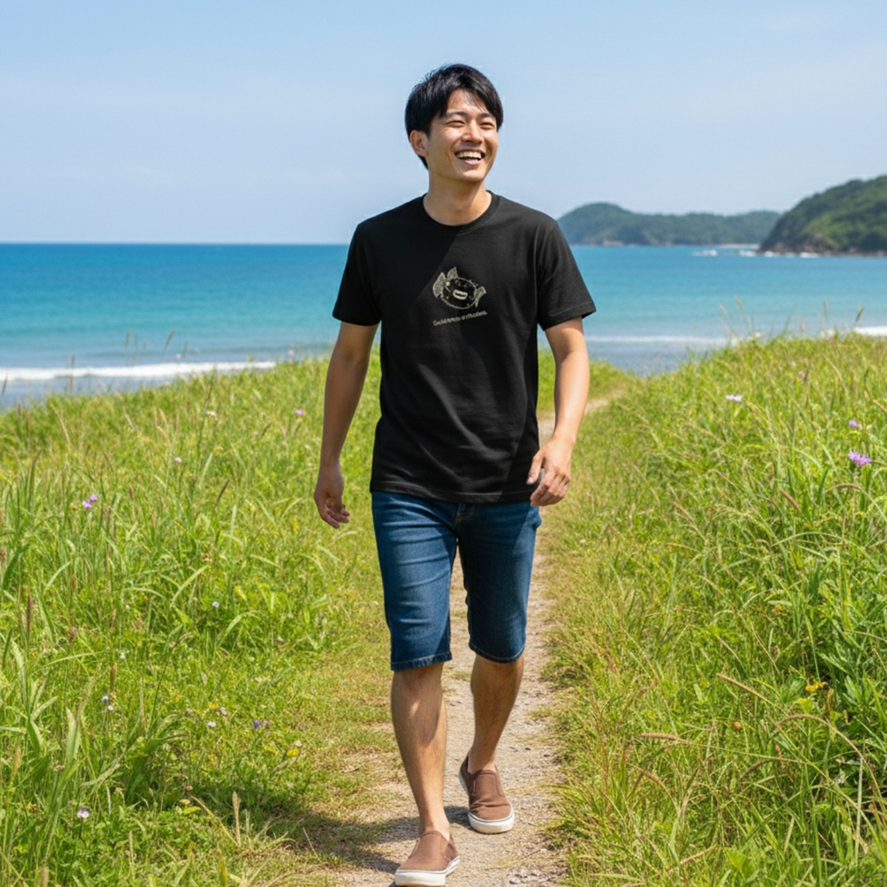 メイタイシガキフグ-Tシャツ(ブラック) - 7