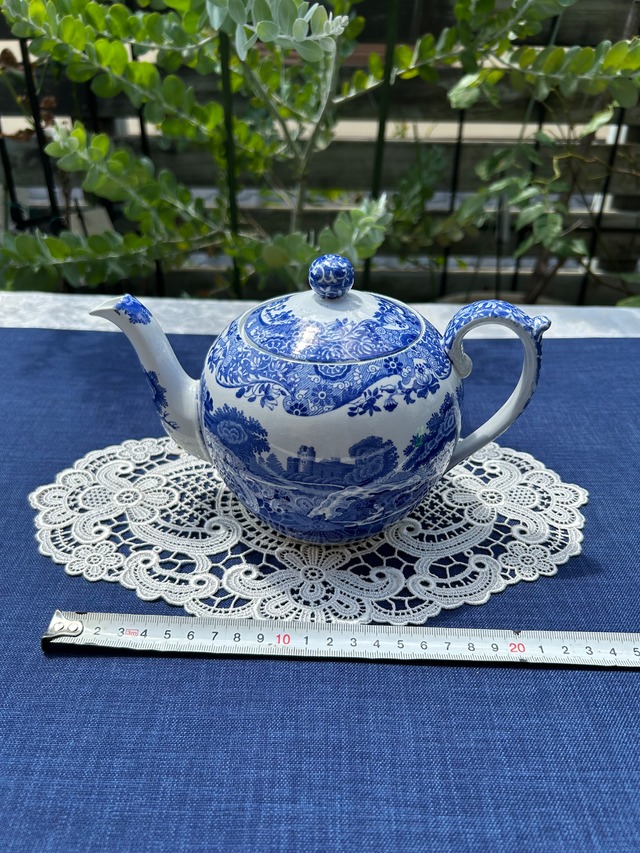 SPODE社　ブルーイタリアン　ティーポットラウンド③