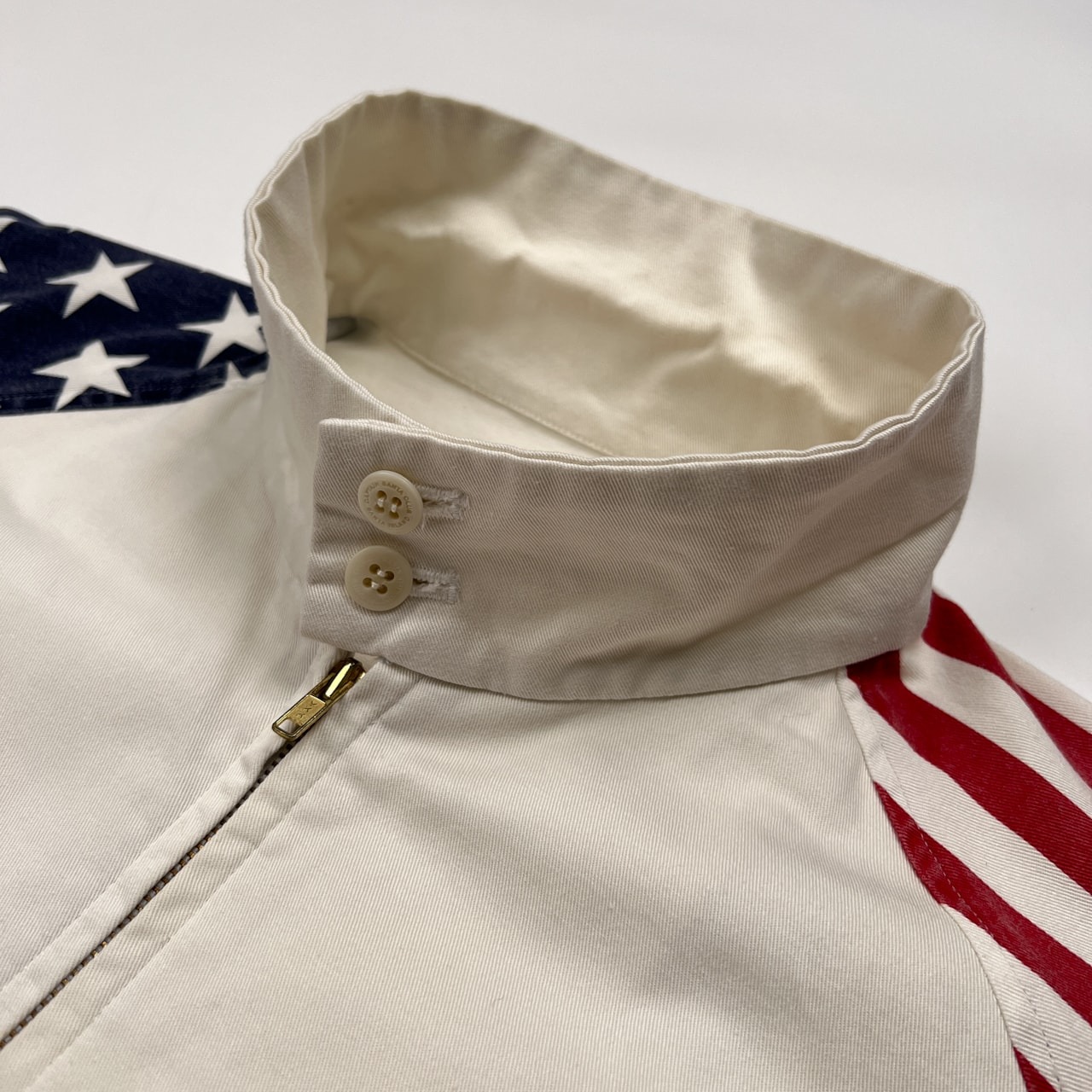 希少 レア CAPTAIN SANTA キャプテンサンタ USA 星条旗 スイングトップ ジャケット ブルゾン サイズ L /ホワイト×ネイビー×レッド