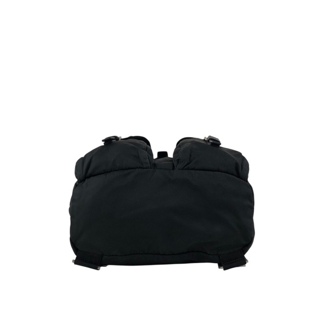 PRADA プラダ バックパック ブラック トライアングルロゴ ナイロン ダブルポケット リュック vintage ヴィンテージ オールド najw37