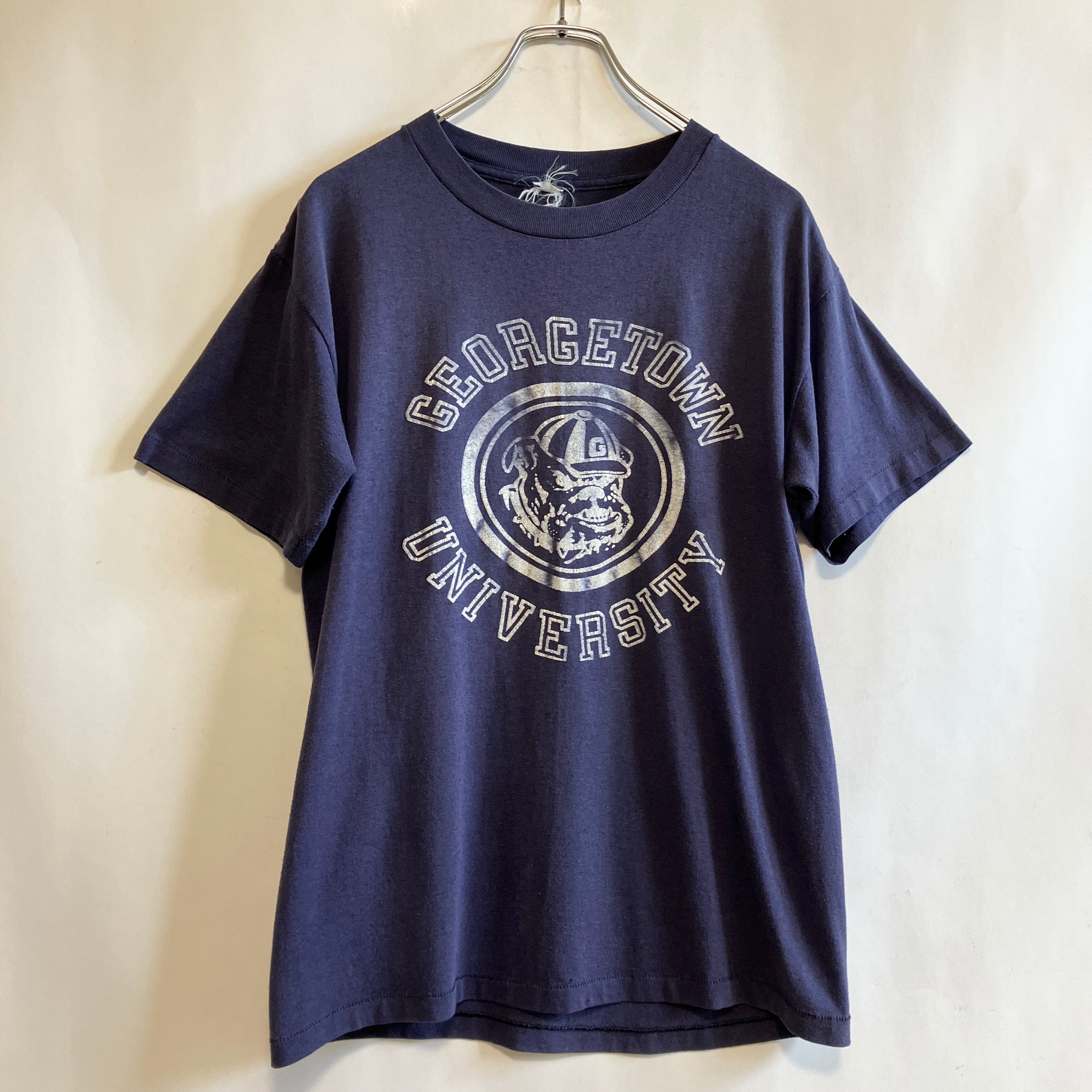 80s USA ヴィンテージ カレッジプリント シングルステッチ Tシャツ