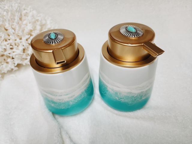 409.オーシャンレジンアート ソープディスペンサー泡タイプ