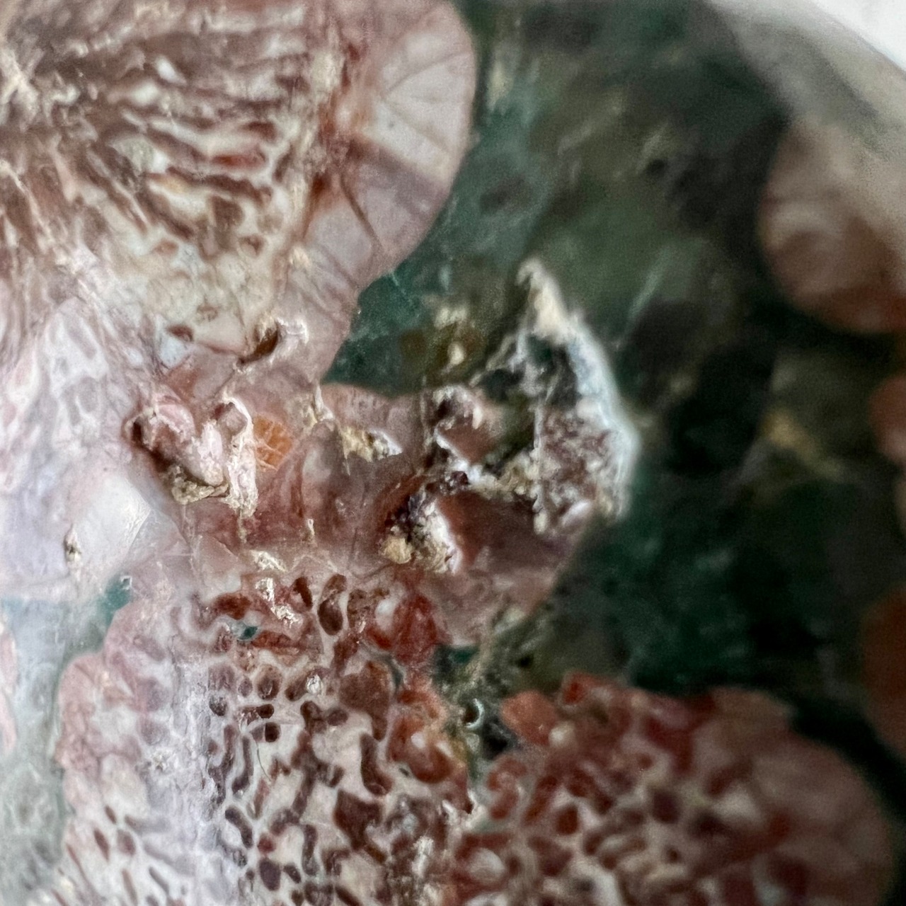 グリーンフラワージャスパー4*天然石インテリア*置き物