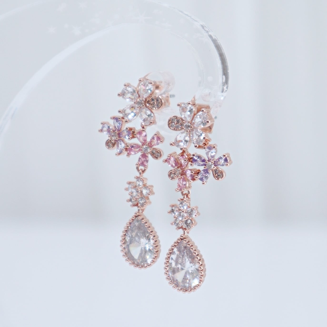 ジルコニアフラワードロップ | Rarupaputi