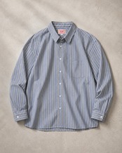 Cotton Lose Stripe L/S Shirt｜2color【Weblimited】