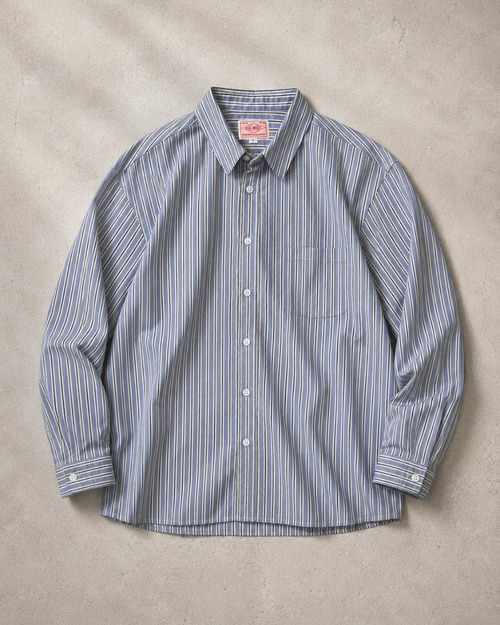 Cotton Lose Stripe L/S Shirt｜2color【Weblimited】