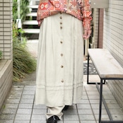 tyrolean linen skirt ivory