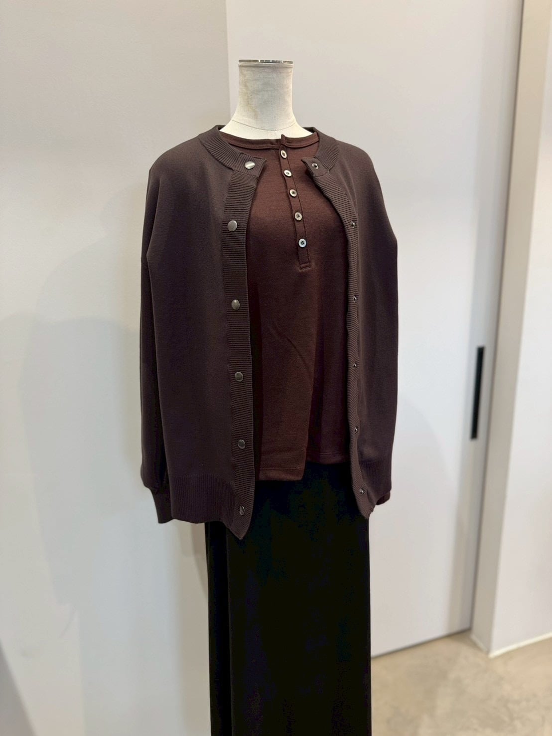 【PASSIONE】スナップボタンカーディガン　546914