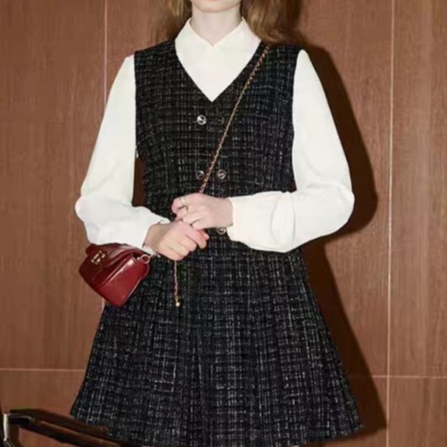 Tweed Layered Dress