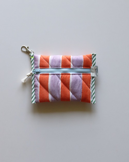 Block quilt pouch compact <Dusk mood>
