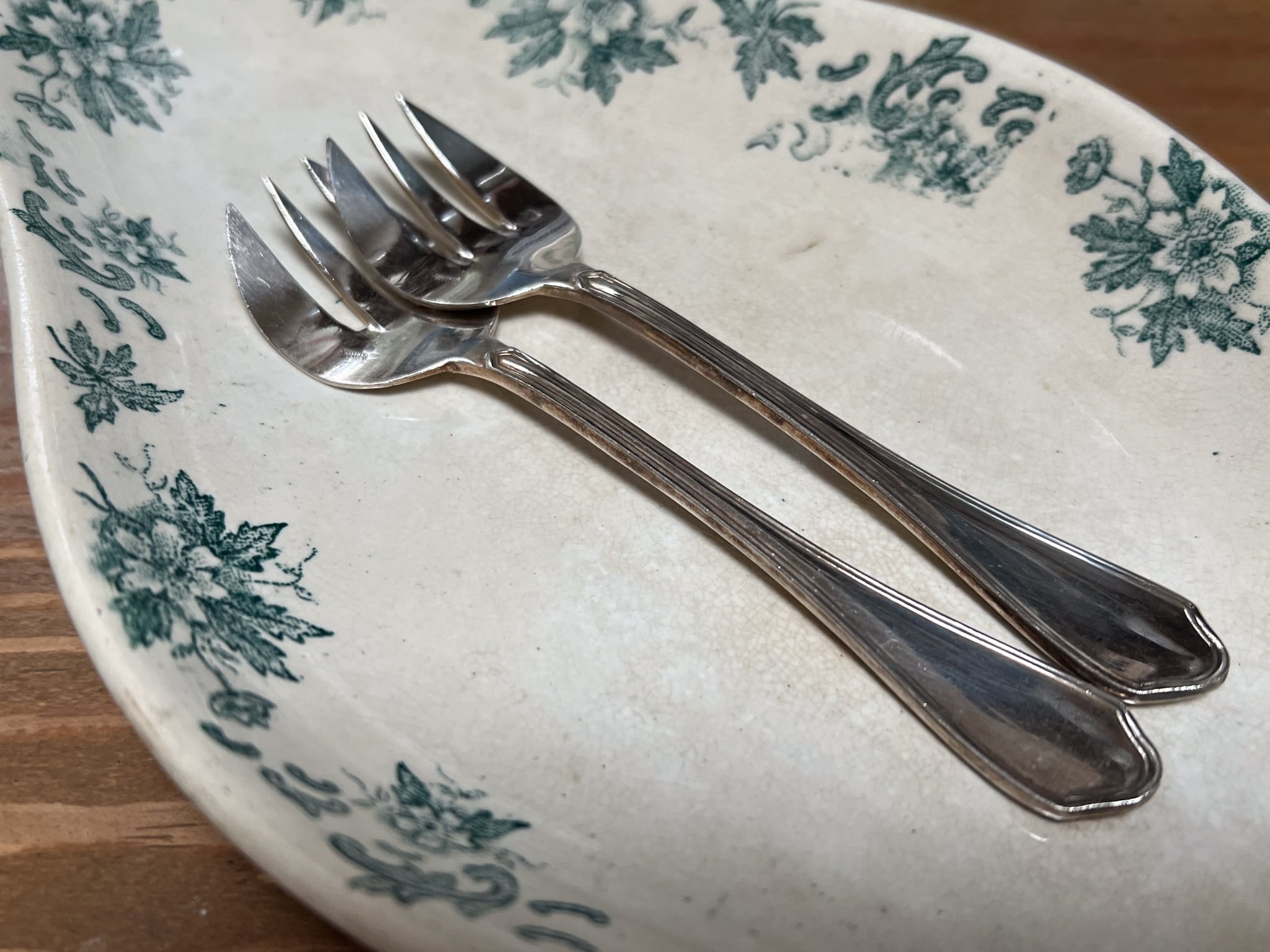 オイスターフォーク RAVINE d'enfert社製 銀メッキ フランスアンティーク ヴィンテージ