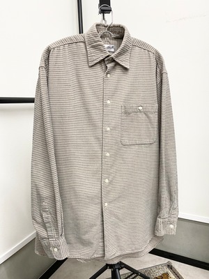 90sEuro Cotton Corduroy Print Shirt/XL