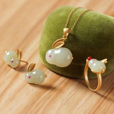 18K ゴールド 和田玉碧玉 ペンダント 送料込み （玉兎ジュエリー 