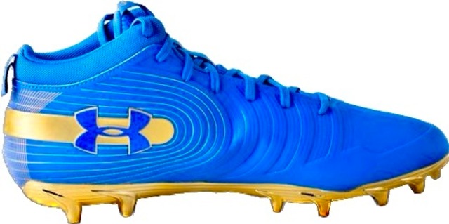 【29.5cm】UA NITRO MID UCLA限定モデル アメフト スパイク