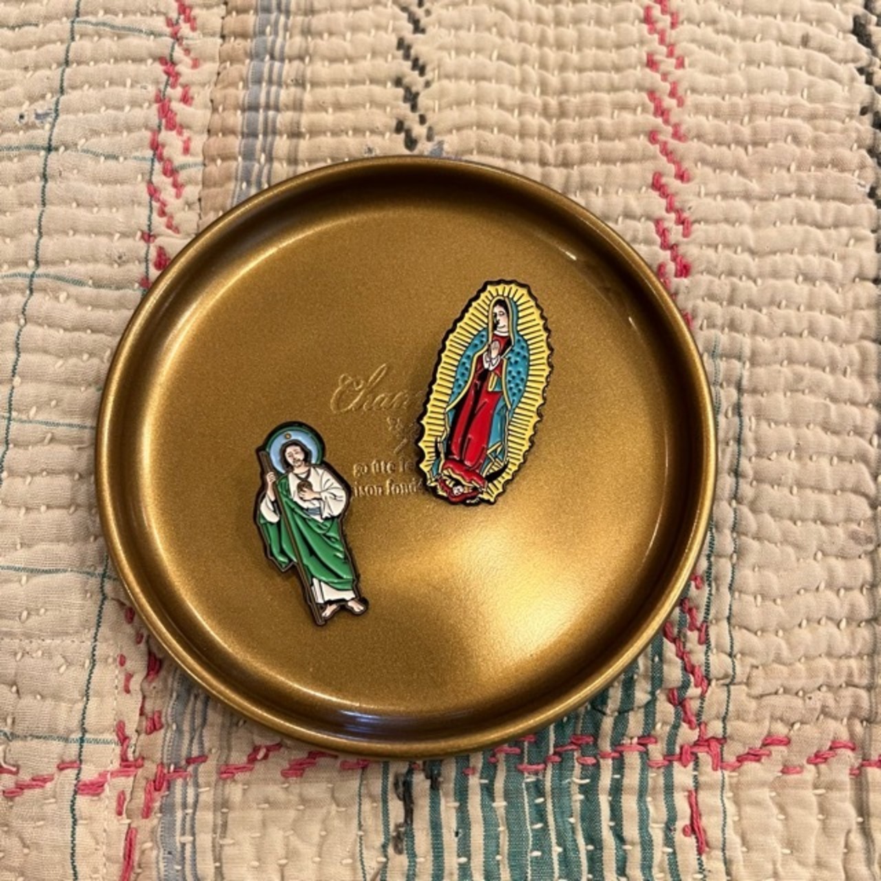 TOPANGA Jewelry SAINT Pin Brooch,Small Gift, Bag, Cap, Jacket，ピンブローチ　聖人