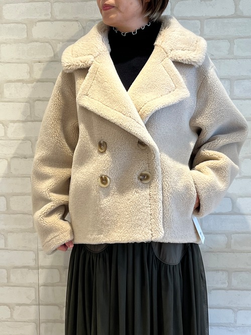 PASSIONE/546425/ボアショートPコート(ベージュ)