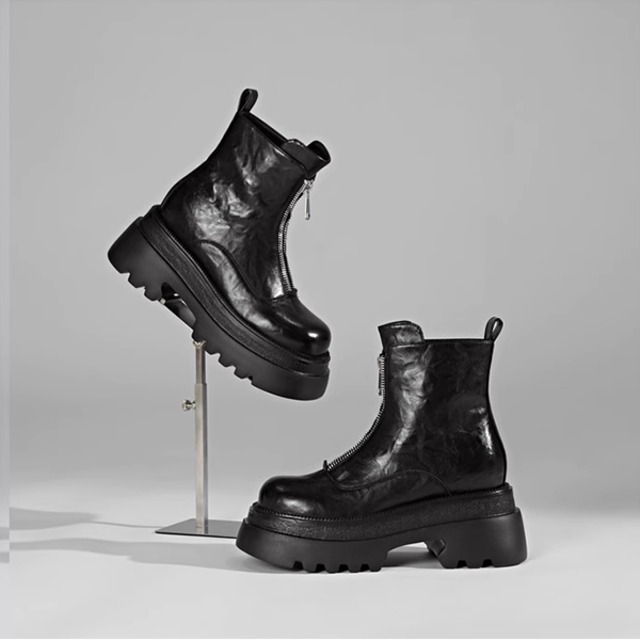 Front Zipper Martin Boots【TR3385】