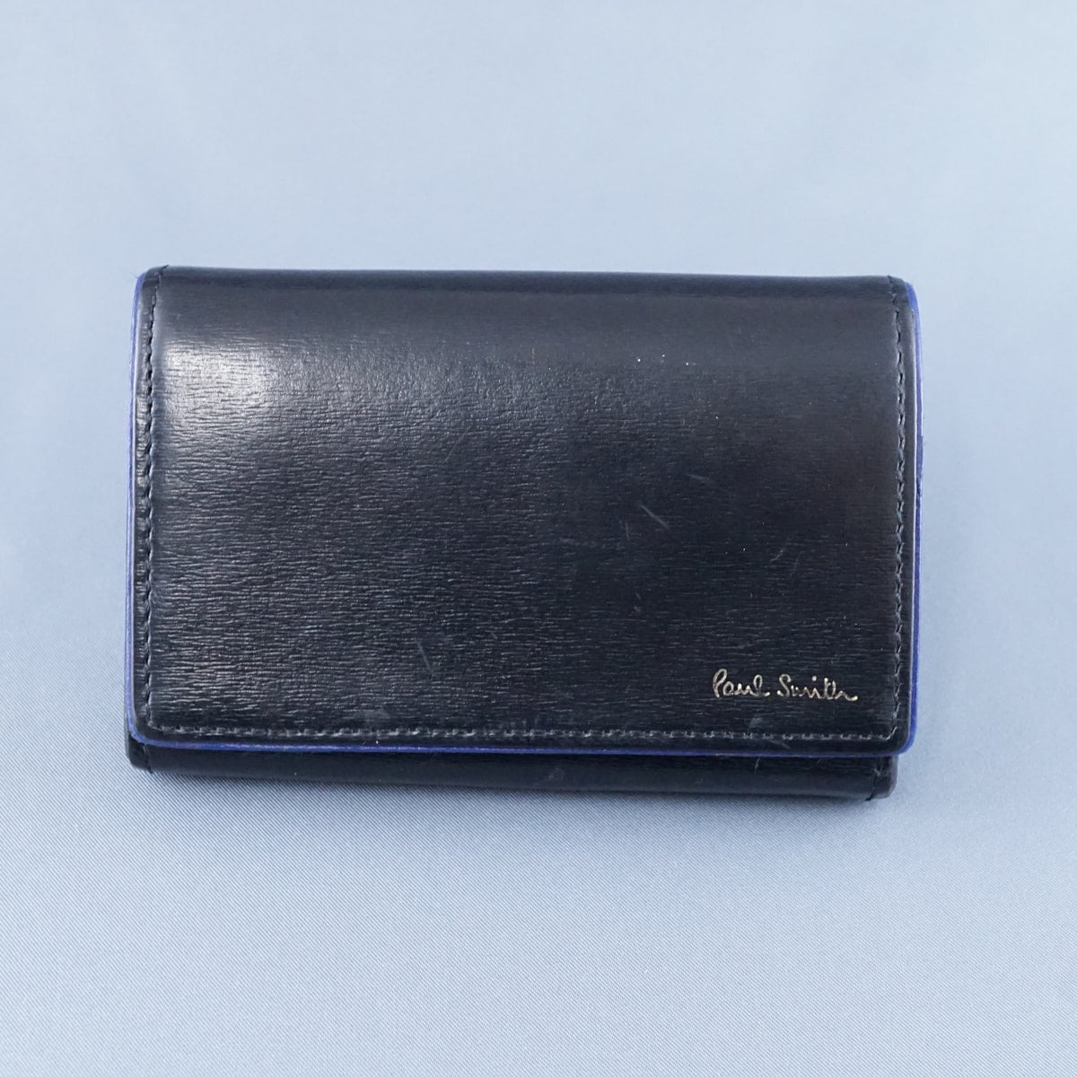 Paul Smith ポールスミス 二つ折り名刺入れ USED品 マルチストライプ