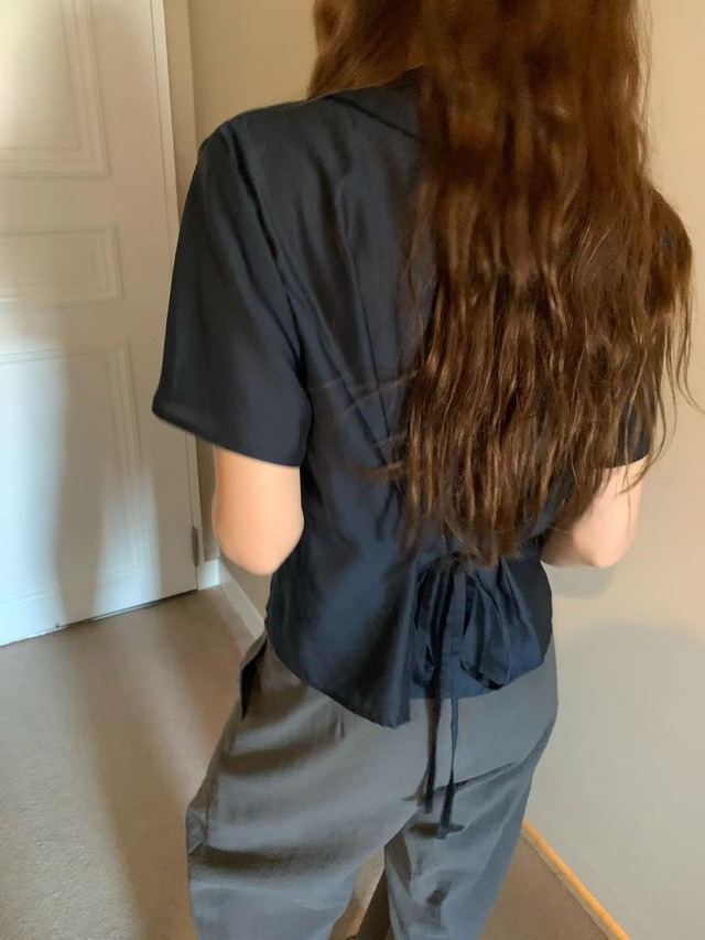 (予約) LIFFEY / Sheer pintuck blouse 2color　