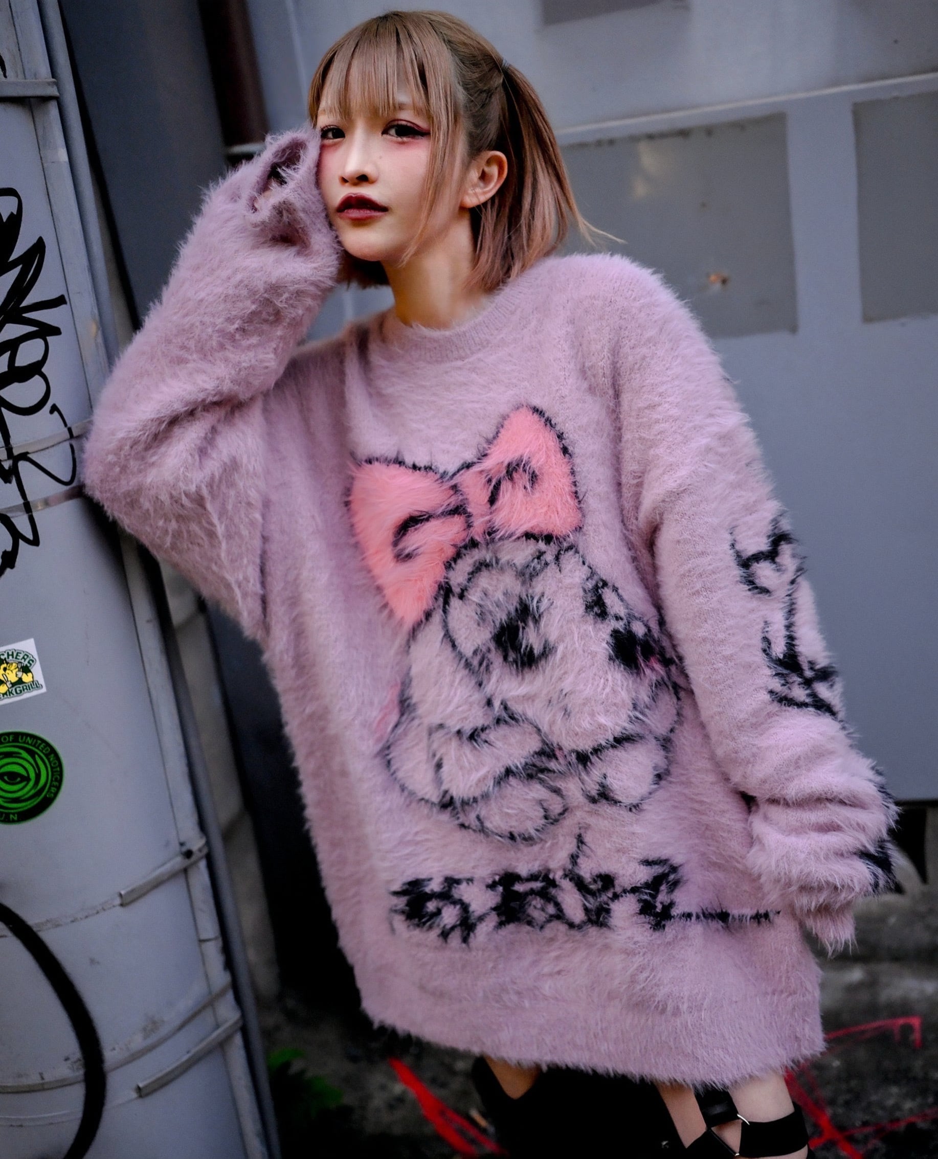 古着 ニット ふわふわニット ピンクニット シャギー？ニット 楽天市場】ふわふわ シャギーニット トップス セーター ファーニット