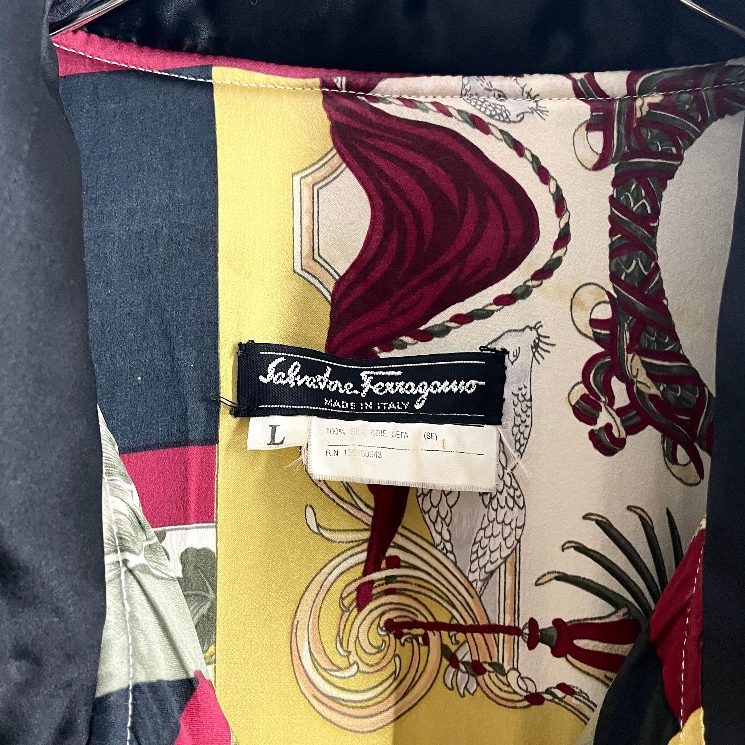 90s Salvatore Ferragamo Padded Silk Blouson ITALY製 | VOLAR