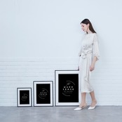 Ambition｜色彩で野心を描く抽象アートポスター｜モダン・北欧・ホテルライクに合う存在感あるインテリア額縁付きA4ポスター