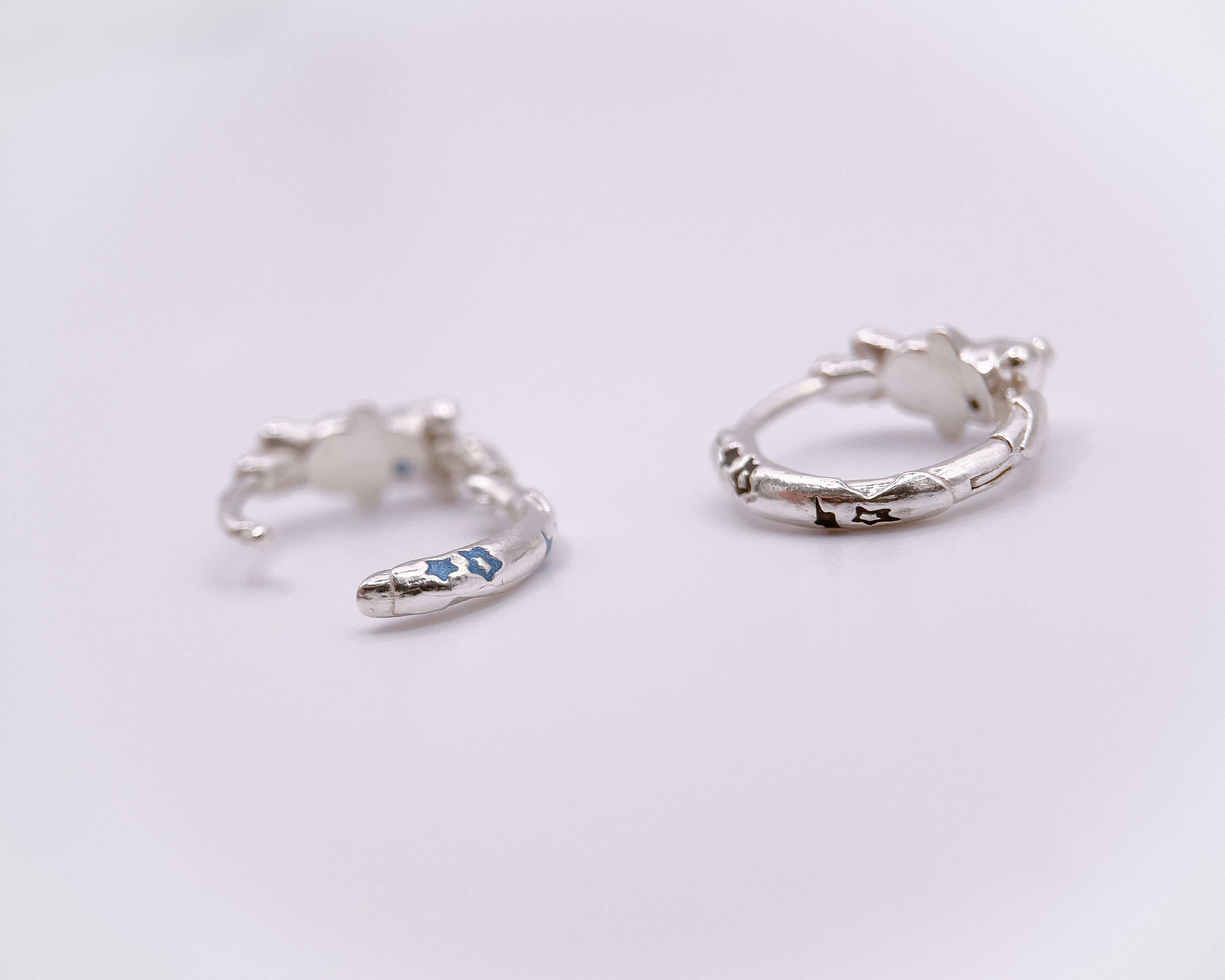 うさぎ® star clicker earring silver925 18G #LJ25059P 16G#LJ25060P