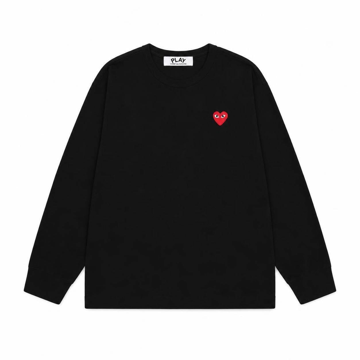 プレイ コムデギャルソン PLAY COMME des GARCONS マルチハートプリント cdg 長袖 Tシャツ メンズ レディース 長袖 柔らかい肌触り クルーネック 長袖 ロゴプリント カットソー