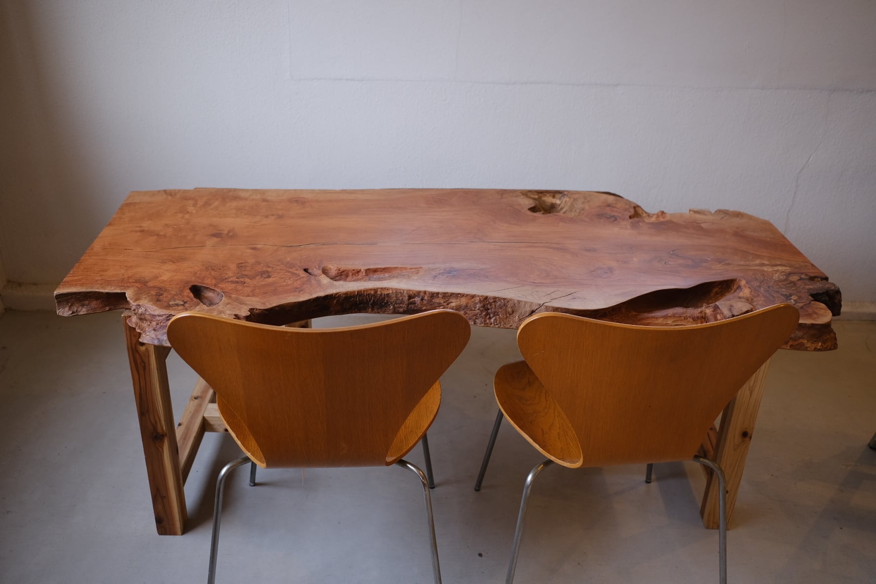 9月上旬まで　希少　山桜　一枚板 ダイニングテーブル 一枚板ダイニングテーブル 山桜 -yamazakura- | TORINOKI FURNITURE