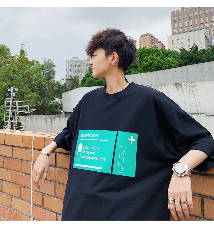 全2色 Tシャツ カットソー プリント カジュアル おしゃれ