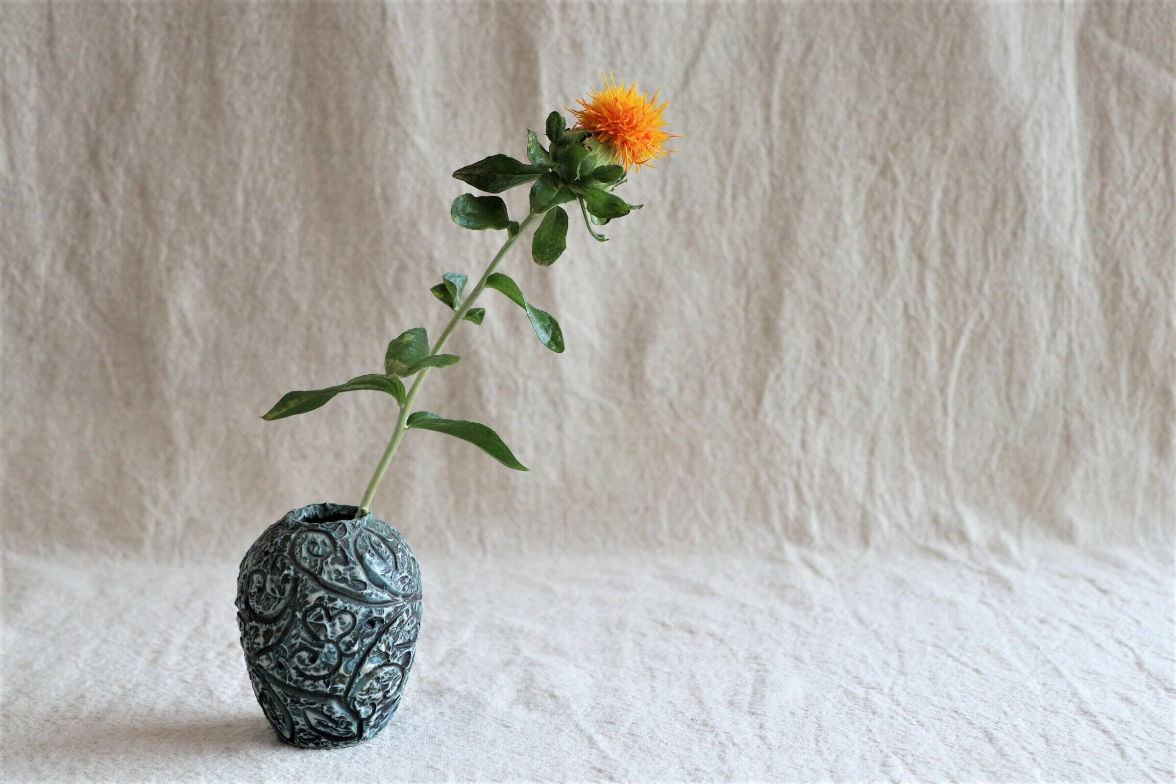 Pays Basque La Poterie De Ciboure Arroka 小さなフラワーベース Zugana Pays Basque La Poterie De Ciboure Arroka 小さなフラワーベース Zugana